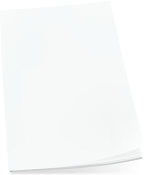 Blank Flying Cover Of Magazine, Journal, Book Or Booklet