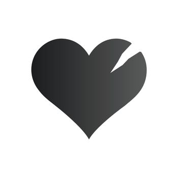 Heal broken heart vector icon. Symbol, logo illustration. Vector illustration isolated on white background