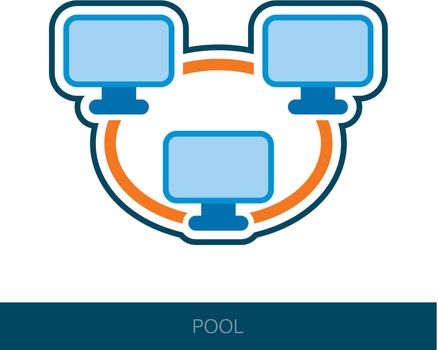 Bitcoin mining pool icon