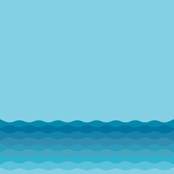 Waves nature background. Vector eps10