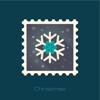 Snowflake flat stamp
