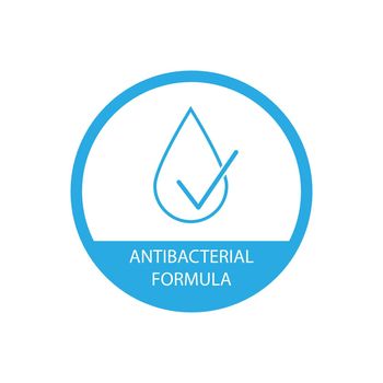 Antibacterial formula icon simple design