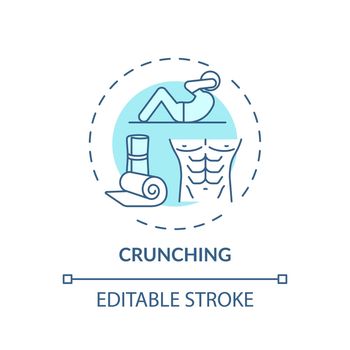 Crunching concept icon