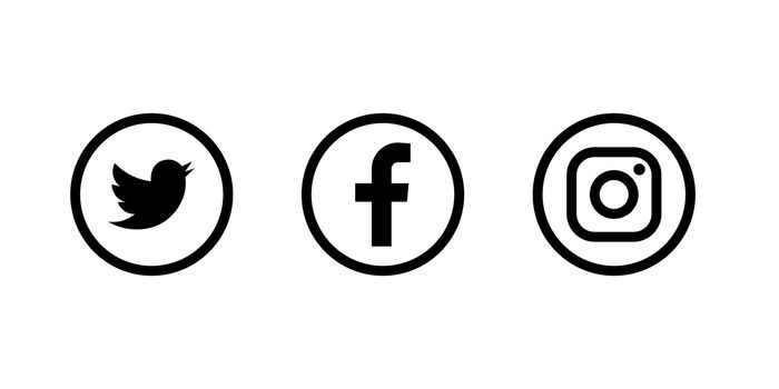 Social media logo icons