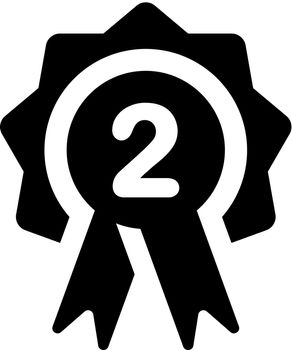 Second place badge icon