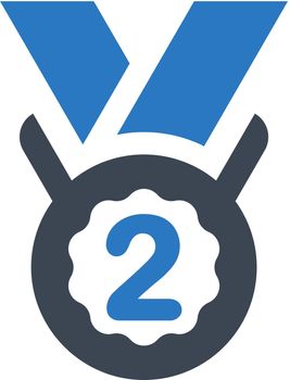 Second medal icon