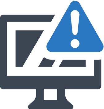 Computer warning icon
