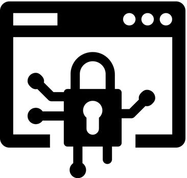 Cyber protection icon