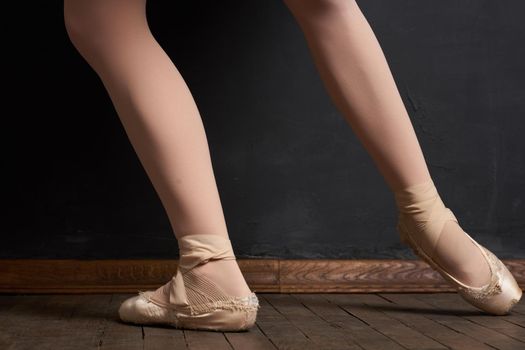 ballerina legs exercise performance classical style close-up