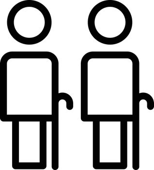people vector thin line icon