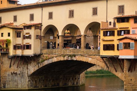 Ponte Vecchio over Arno river in Florence, Italy