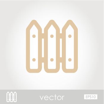Fence vector icon