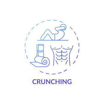 Crunching concept icon