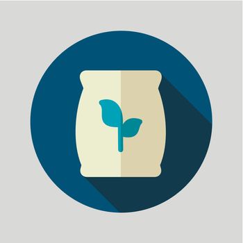 Fertilizer flat vector icon