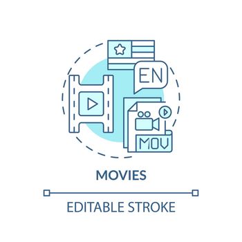 Movies concept icon