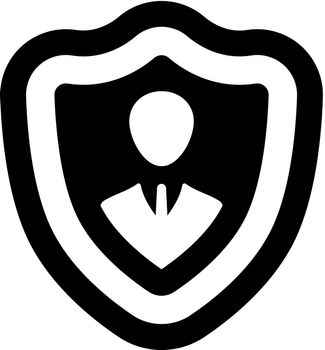 icon, Insurance, person, protection, security, shield - D38119266