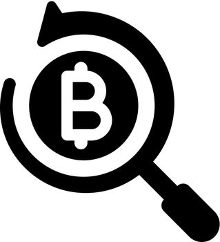 Bitcoin study icon