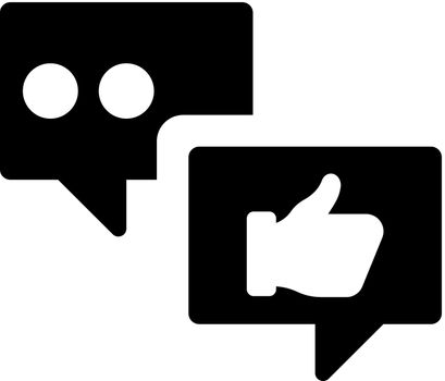 Social media feedback icon
