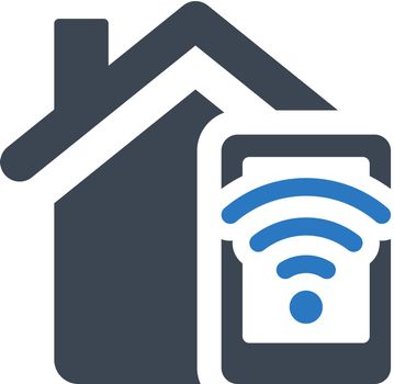 Smart home mobile control icon