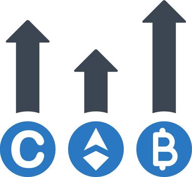 Bitcoin stocks exchange icon