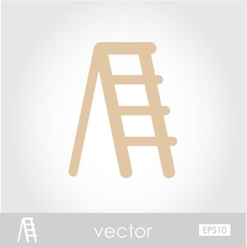 Ladder, stepladder, stair vector icon