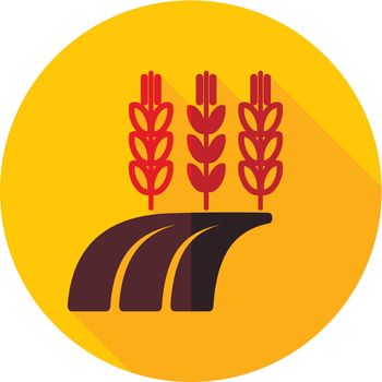 Ears of Wheat, Barley or Rye on Field icon
