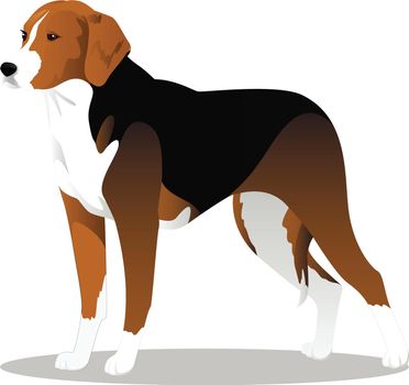 Estonian hound cartoon dog