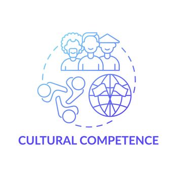Cultural competence concept icon
