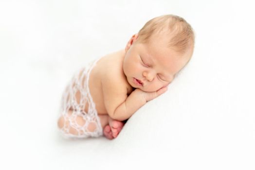 Comfortable pose for newborn