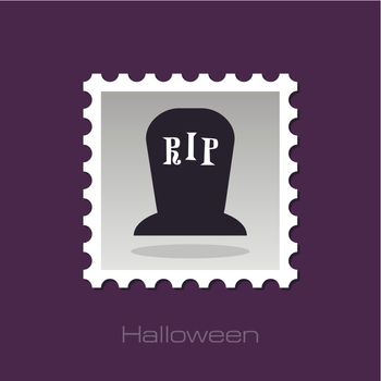 Halloween grave stamp