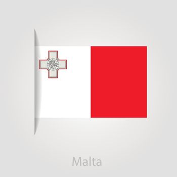 Malta flag, vector illustration