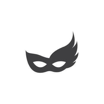 Party mask black icon