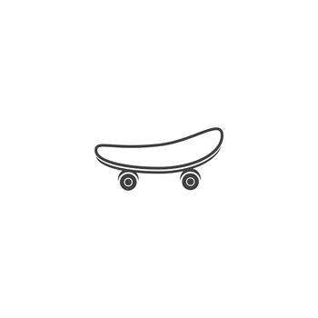 Skateboard icon vector
