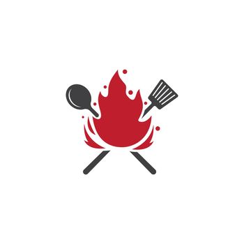 Cooking pan restaurant logo