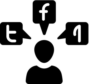Social media marketing icon
