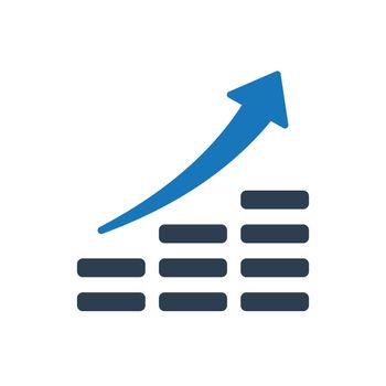 Financial Growth icon. Vector EPS file.