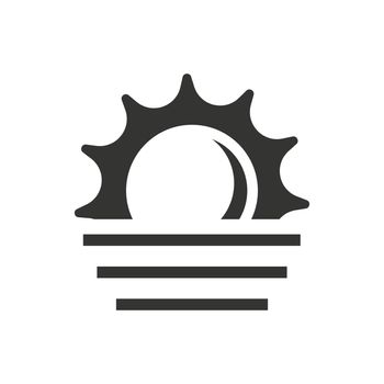 foggy weather icon. Vector EPS file.