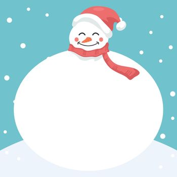 Merry snowman merry christmas card for dedication