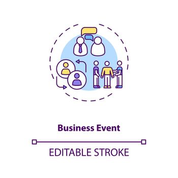 Business event concept icon