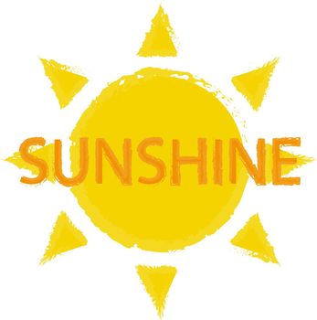 Sun with sunshine sign