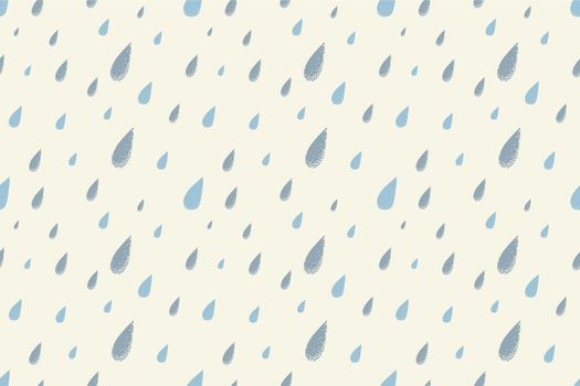 Rain seamless pattern. Day