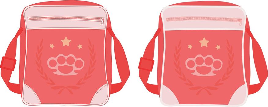Urban teenager shoulder bag with print