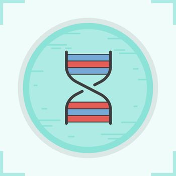 DNA strand color icon