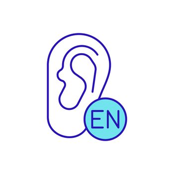 English listening level RGB color icon