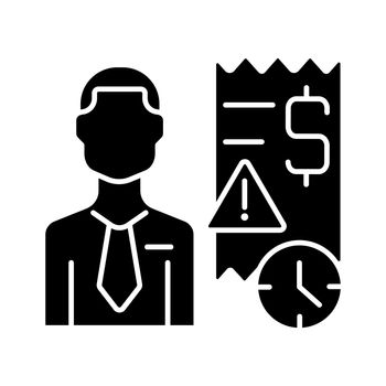 Collector black glyph icon
