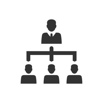 Business hierarchy icon 