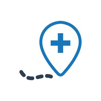 Healthcare Location icon. Vector EPS file.