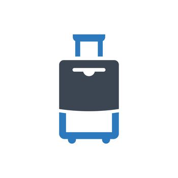 Travel baggage icon. Vector EPS file.
