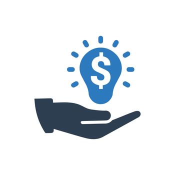 Financial Solution icon. Vector EPS file.