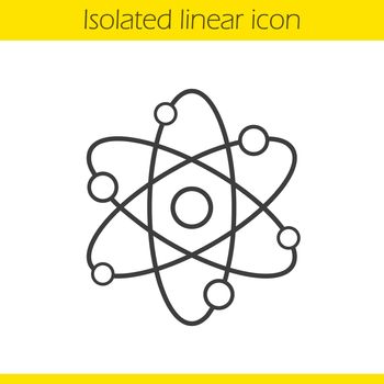 Atom structure linear icon